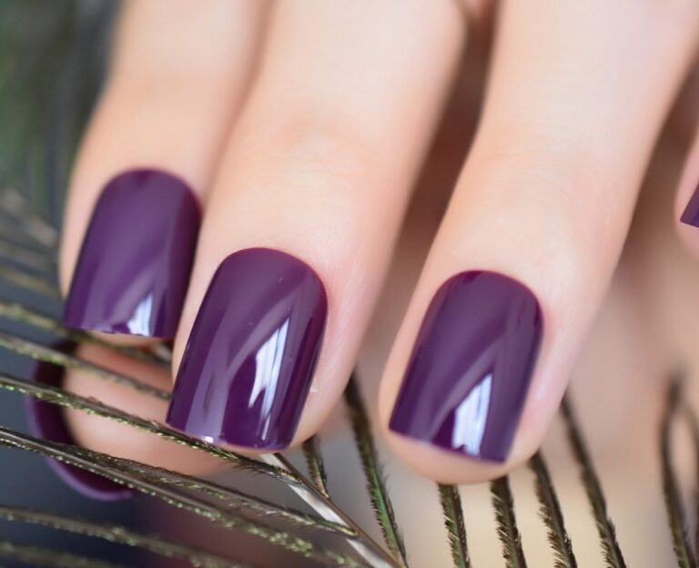 Short Nail Designs 2024 Genny Sianna   Purple Nails Designs 2024 768x624 